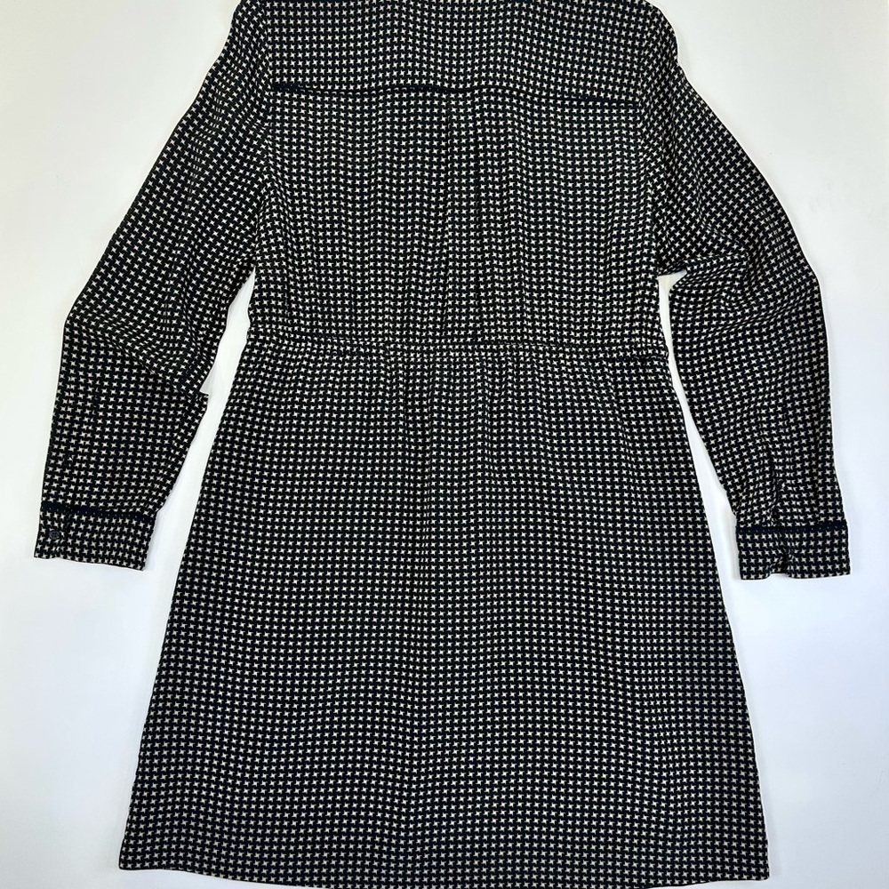 Madewell Black and White Long Sleeve Dress - Picture 2 of 5